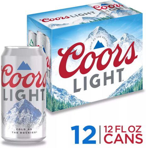 COORS LIGHT 12PK CAN