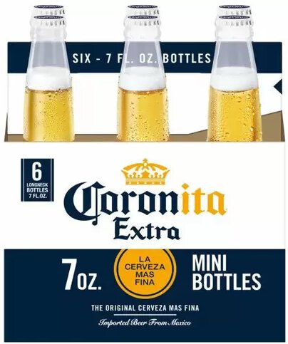 CORONA EXTRA 7OZ 6PK NR