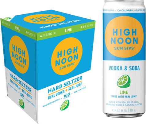 High Noon Lime Vodka Hard Seltzer