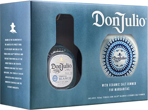 Don Julio Blanco Tequila Gift Set W Ceramic Salt Rimmer