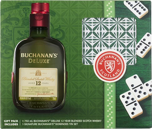 Buchanan's Deluxe 12 Year With Domino Set