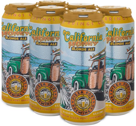 Pizza Port California Honey Blonde Ale 6pk 16oz