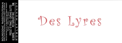 Domaine Roblet-Monnot Bourgogne Passetoutgrains Rouge des Lyres