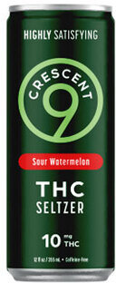 Crescent 9 Sour Watermelon THC Seltzer 10mg Cans