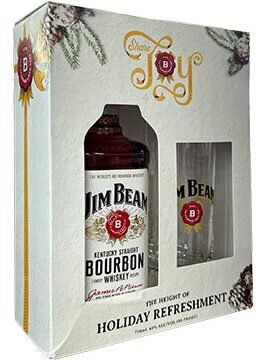 Jim Beam White Label Bourbon Gift Set