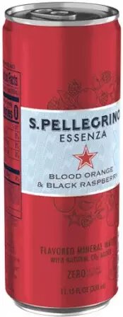 S Pellegrino Essenza Blood Orange And Black Raspberry Sparkling Natural Mineral Water