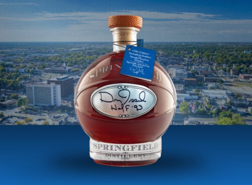 Springfield Dan Issel Signed Bourbon Decanter