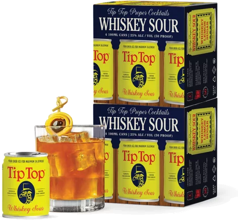 Tip Top Whiskey Sour RTD Cans
