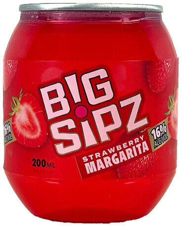 Big Sipz Strawberry Margarita 16% Alc