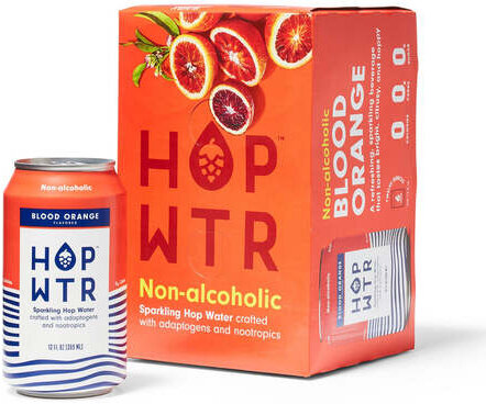 Hop Wtr Non Alcoholic Blood Orange
