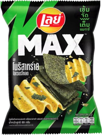 Lays Max Nori Seaweed Extra Crunchy Thailand