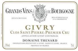 Domaine Thenard Givry Clos Saint-Pierre Premier Cru