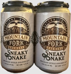 Mountain Fork Brewery Sneaky Snake Can