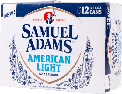 Sam Adams American Light Lager 12pk