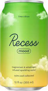Recess Mood Lime Citrus Infused Sparkling Water