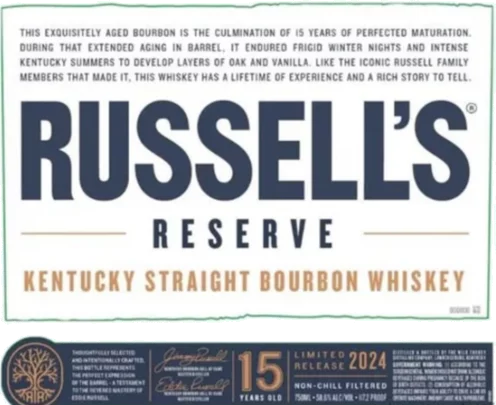 Russell's Reserve 15 Year Old Bourbon