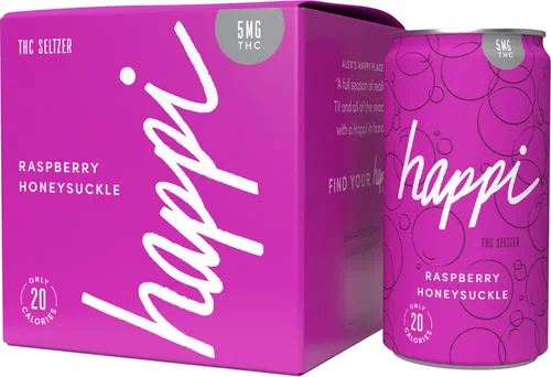 HAPPI RASPBERRY HONEYSUCKLE 5MG 4PK