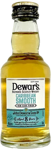 Dewar's 8 Year Blended Scotch Whisky Caribbean Smooth Rum Cask Finish