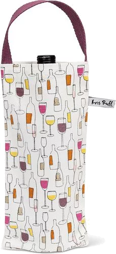 And Glasses Bottle Tote 6x12