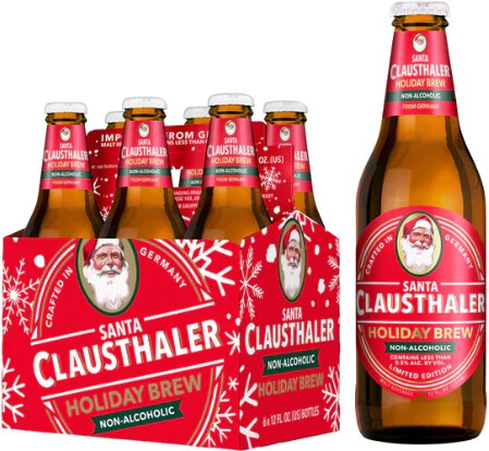 Clausthaler Santa Holiday Brew 6pk Bottle