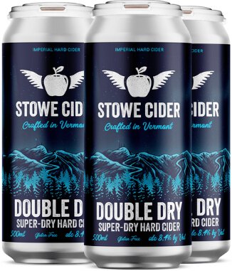 Stowe Double Dry Cider 16oz 4pk