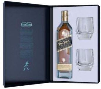 Johnnie Walker Blue 750 W Glasses