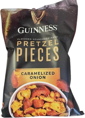 Guiness Pretzel Pieces Carmelized Onion