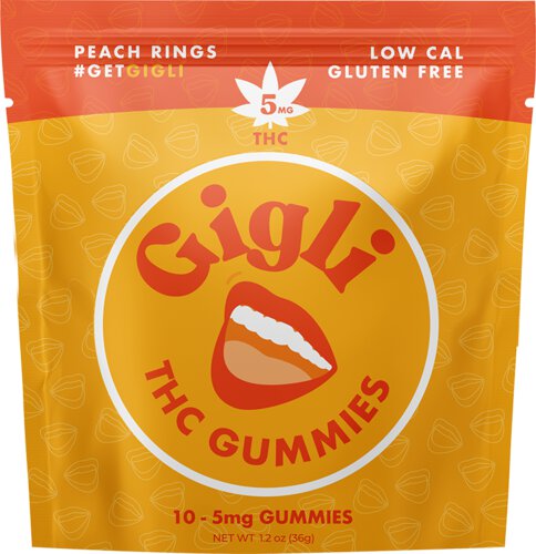 Gigli Peach Rings 5mg Thc