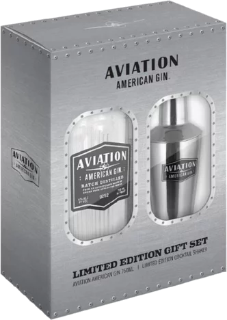 Aviation American Gin Proof Limited Edition With Cocktail Shaker Gift Set