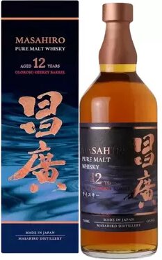 Masahiro Pure Malt 12Yr Sherry Barrel Whisky, 750ml(43%ABV)