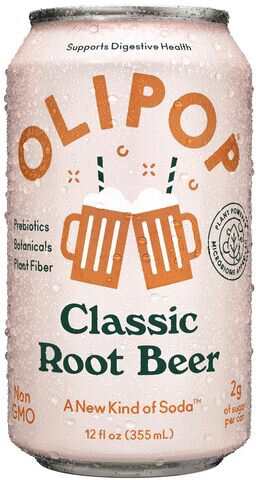Olipop Sparkling Tonic Classic Root Beer 12oz can