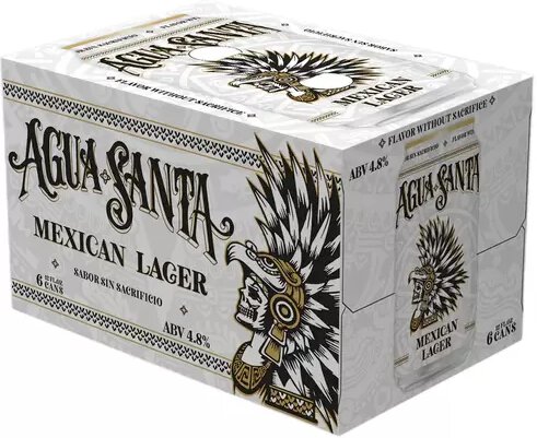 Agua Santa Mexican Lager 6pk(4.8%ABV)