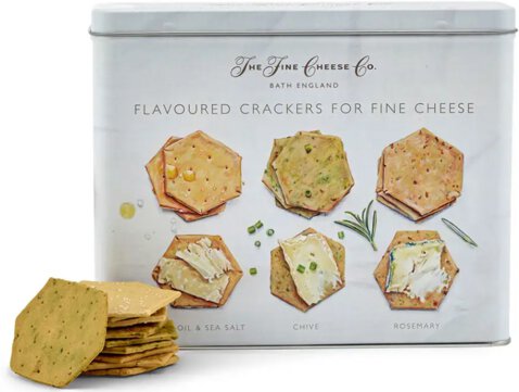 FINE CHEESE WHITE TIN FLAVOURED CRACKERS SELECTION