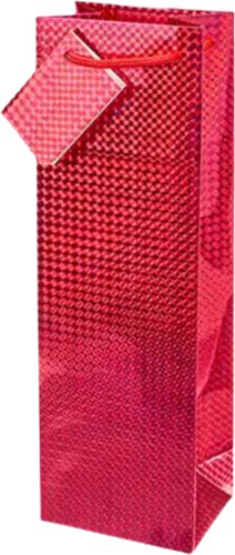 Red Holographic Wine Bag