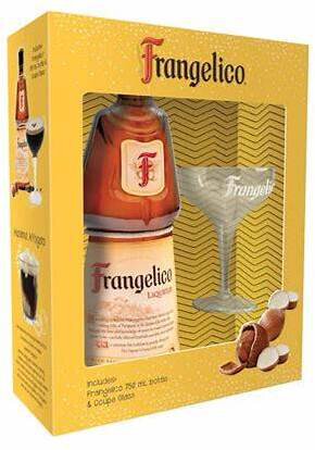 Frangelico Hazelnut Liqueur Gift Set with Martini Glass