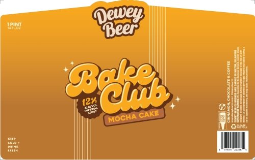 Dewey Beer Co Bake Dessert Stout 4pk 16oz Can