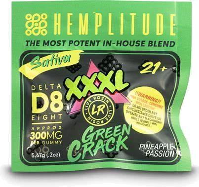 Hemplitude 300mg Green Crack Delta 8 THC Single Gummy