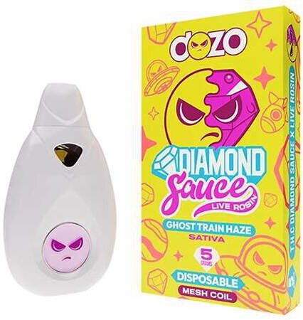 Dozo Diamond Ghost Train Haze 5g THC vape cart
