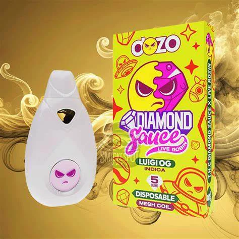 Dozo Diamond Sauce Luigi Og 5gram disposable vape cart