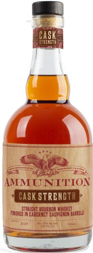 Ammunition Cask Strength Cabernet Sauvignon Barrels Kentucky Straight Bourbon Whiskey
