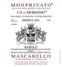 Giuseppe Mascarello Barolo Monprivato Ca D'Morissio
