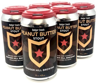 Badger Hill Badger Snacks Peanut Butter Milk Stout