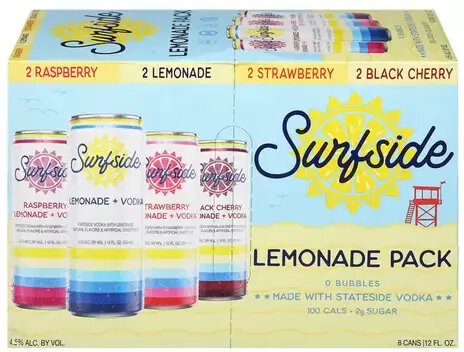 Surfside Lemonade Vodka Soda Variety Pack