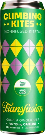 Climbing Kites Transfusion Grape And Ginger 4mg THC+4mg CBD+40mg Caffeine