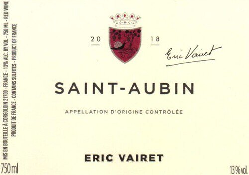 Eric Vairet Saint Aubin Blanc