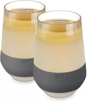 Wine Freeze Xl Cooling Cups In Gray Set Of By Host