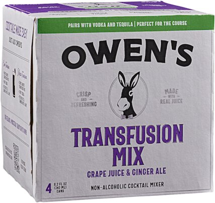 OWEN'S TRANSFUSION MIX CANS