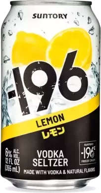 Suntory -196 Vodka Seltzer Lemon Can