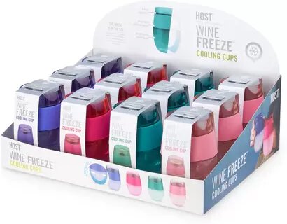 True Wine Freeze Cooling Cup Assorted Colors