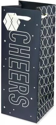 True Gift Bag Cheers Black And Gold